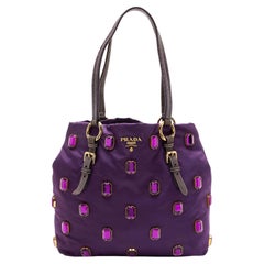 Prada Tessuto Jeweled Pietre Tote - FINAL SALE