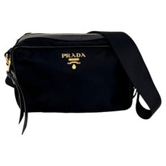 Prada Tessuto Nylon Bandoliera Black Crossbody Camera Bag