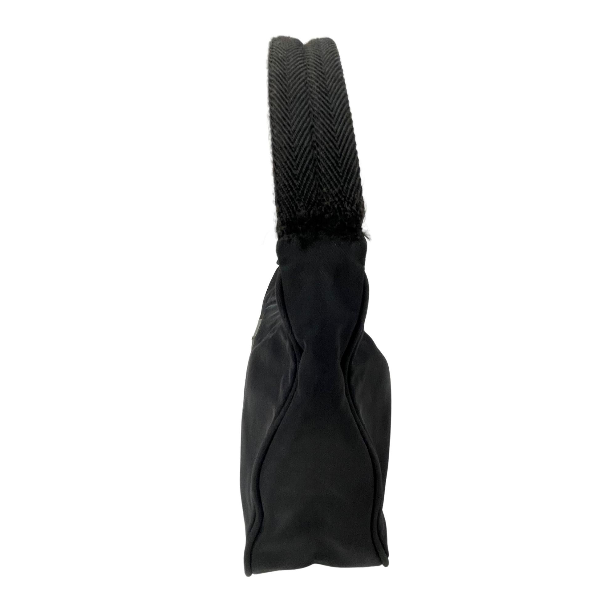 Women's Prada Tessuto Nylon Black Sport Re-edition Mini Shoulder Bag