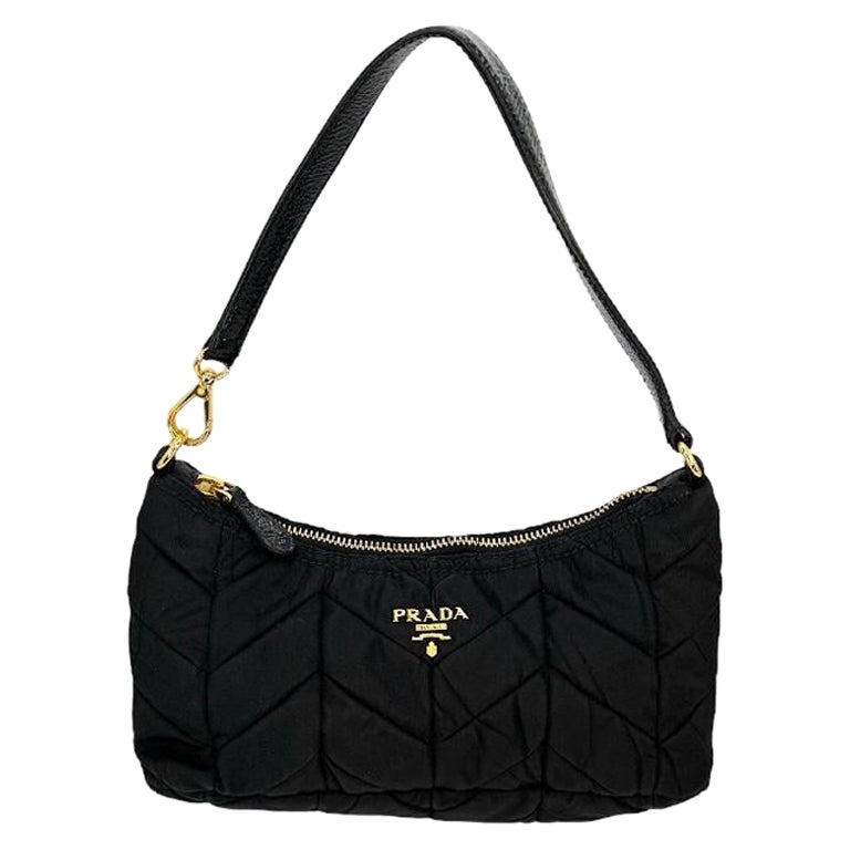 Prada Tessuto Nylon Chevron Quilted Mini Bag