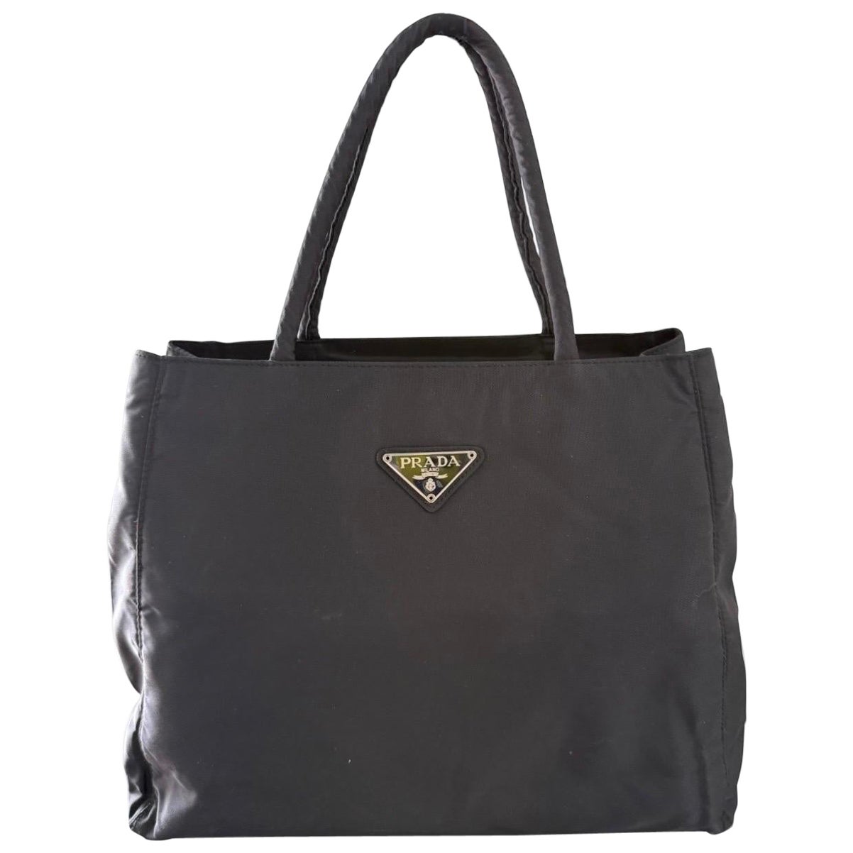 Prada '90s Black Nylon Tote Bag at 1stDibs | prada nylon tote bag