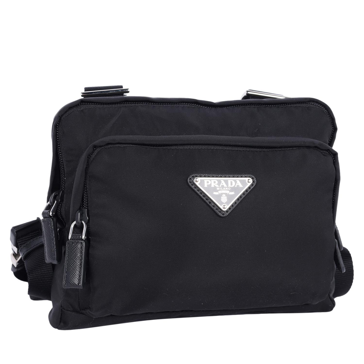 Prada Tessuto Nylon Montagna Harness Bag Black 4