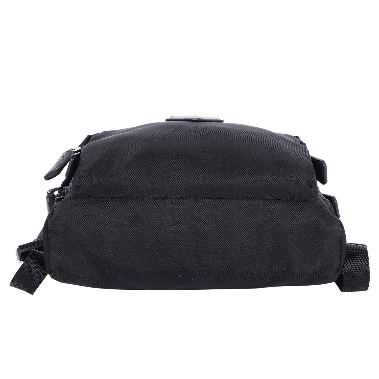 Prada Tessuto Nylon Montagna Harness Bag Black 5
