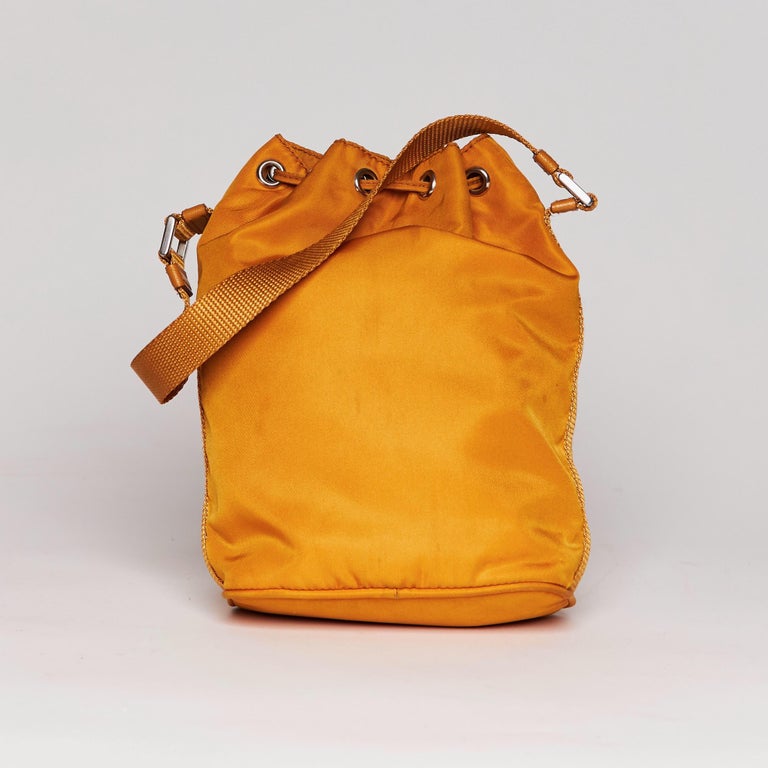 Prada Vintage Tessuto Nylon Duet Mini Bucket Bag In Black – Olivia's Closet