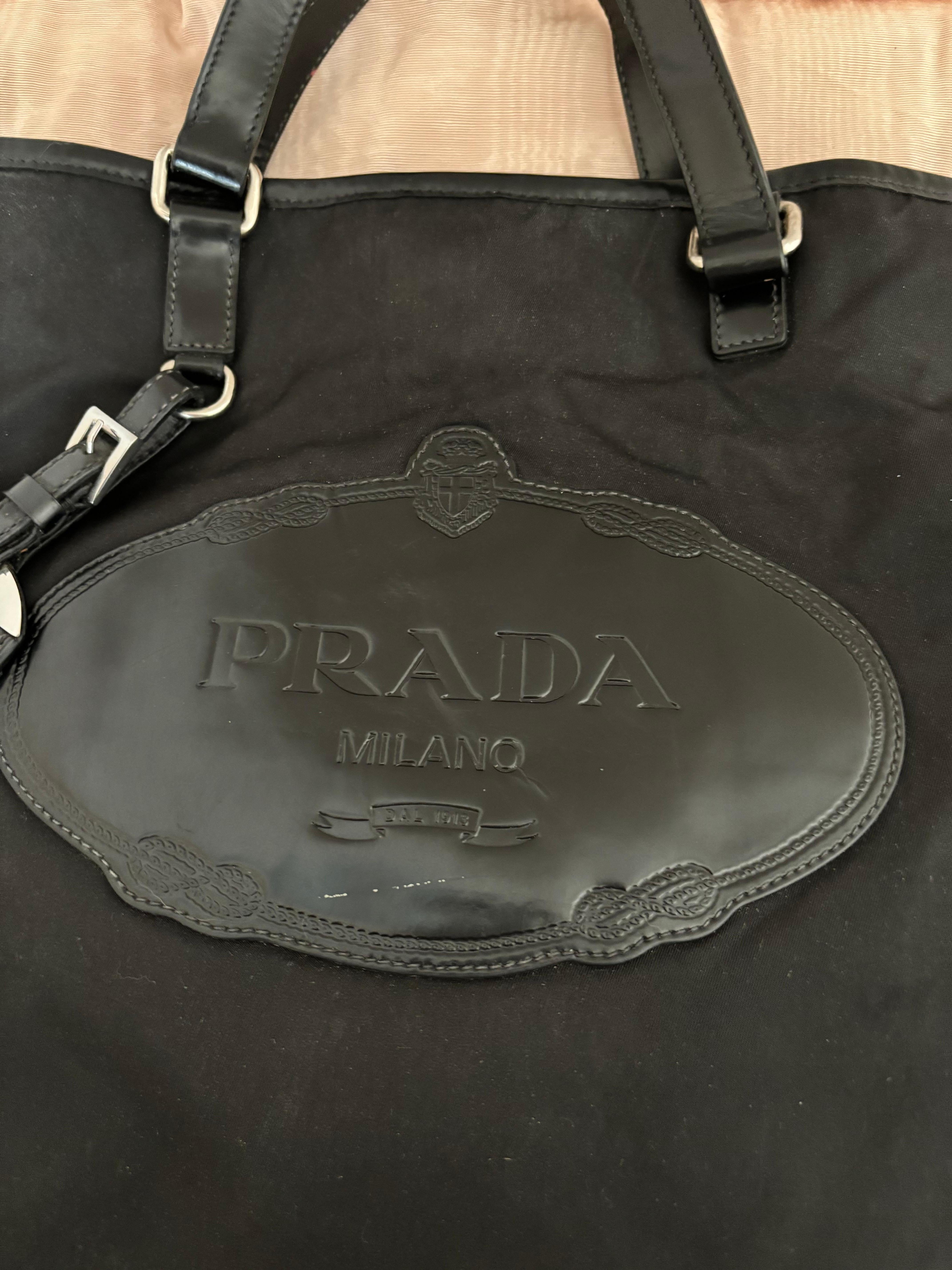 Prada Tessuto Nylon Tote For Sale 3