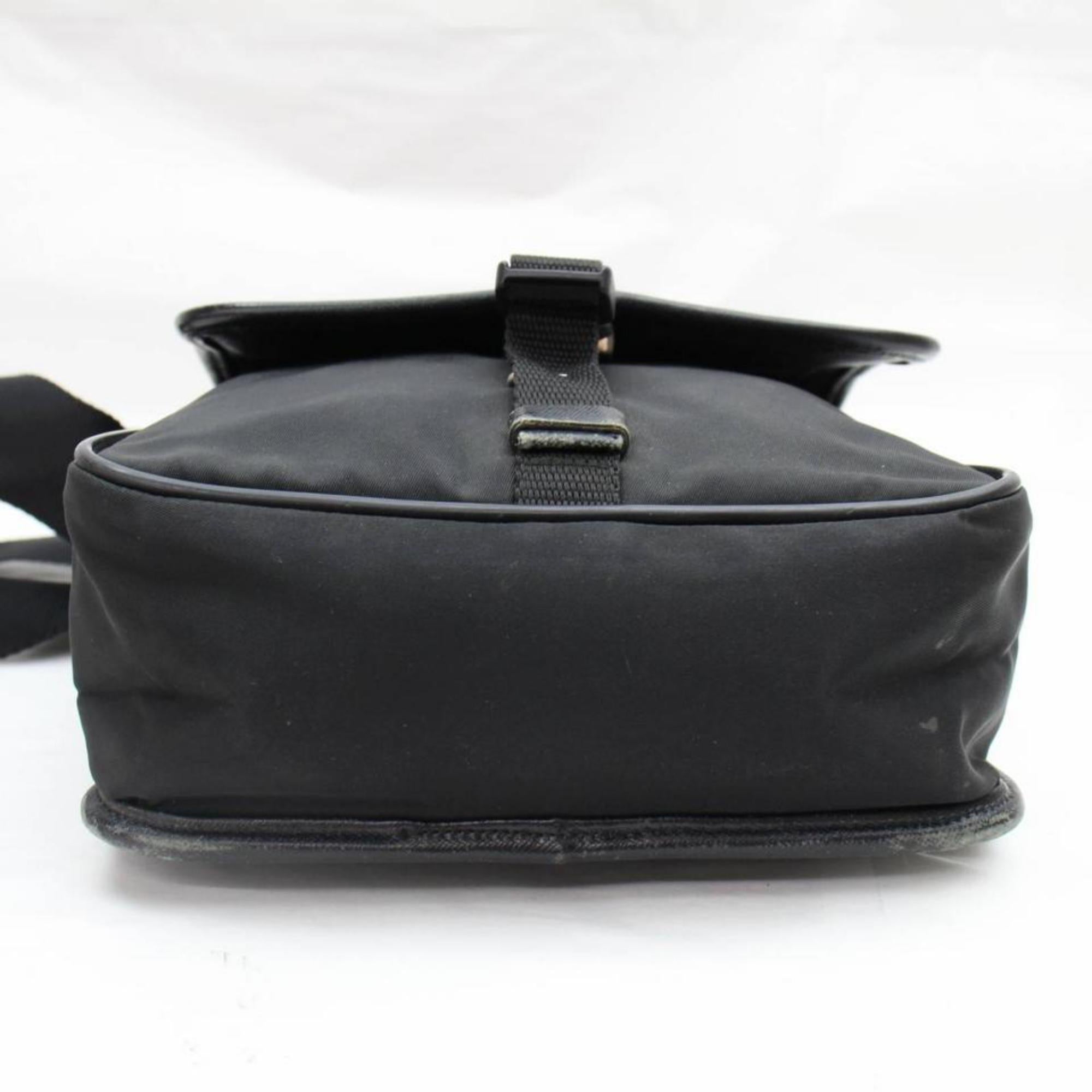 Prada Tessuto Pack 867943 Black Nylon Cross Body Bag For Sale 3