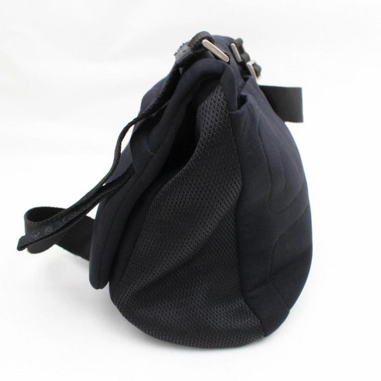 Prada Tessuto Sports Crossbody 868074 Black Nylon Messenger Bag at 1stDibs