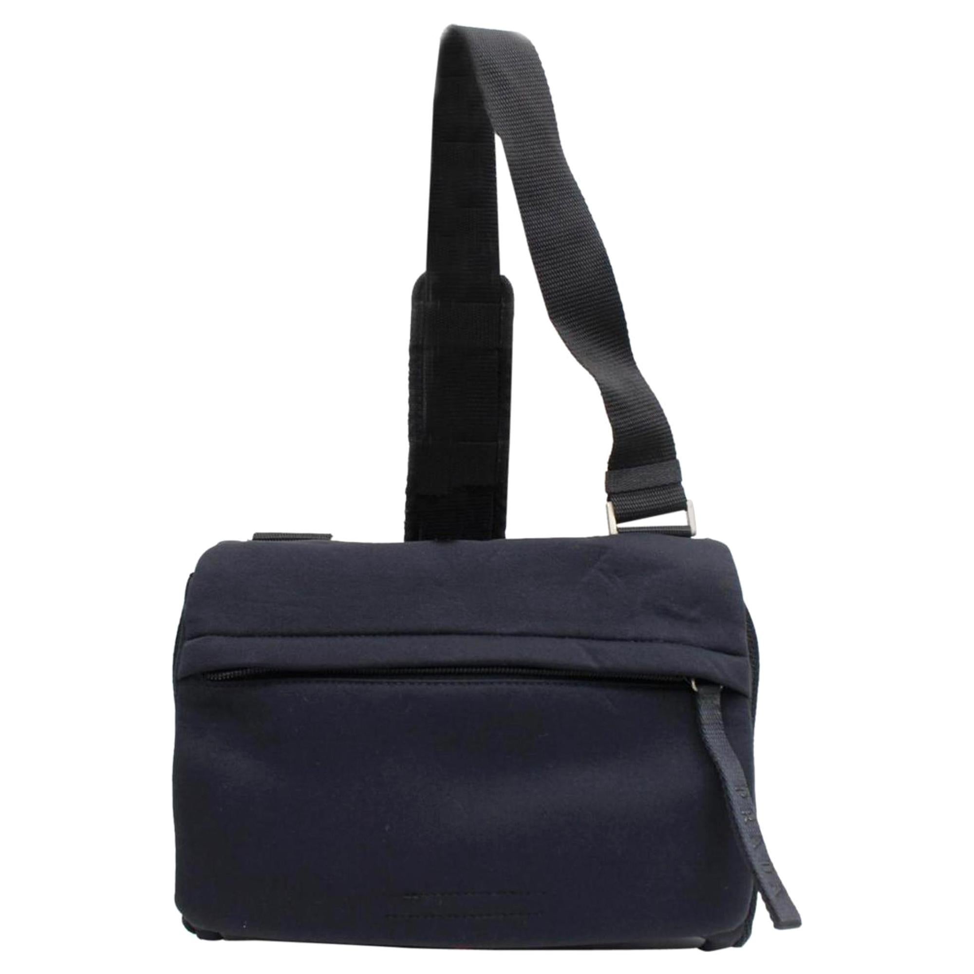Prada Tessuto Sports Crossbody 868074 Black Nylon Messenger Bag