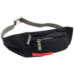 Vintage Prada Tessuto Sports Fanny Pack Waist Belt Pouch 232852 Nylon Cross Body Bag