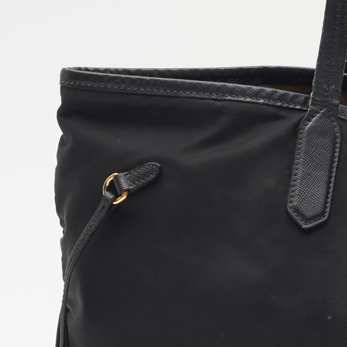 Prada Tesuto Nylon Black Tote Bag For Sale 1