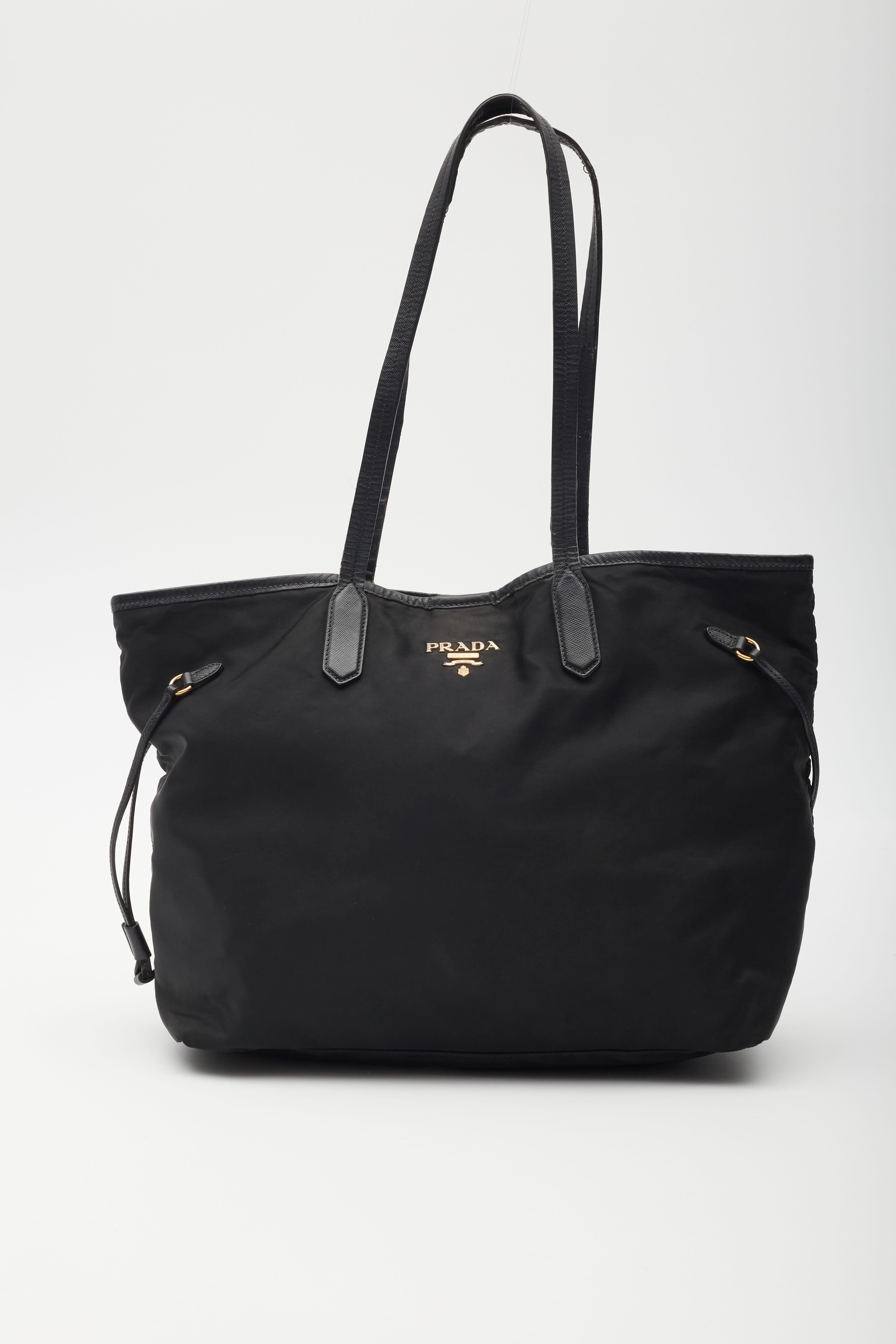 Prada Tesuto Nylon Black Tote Bag For Sale 5