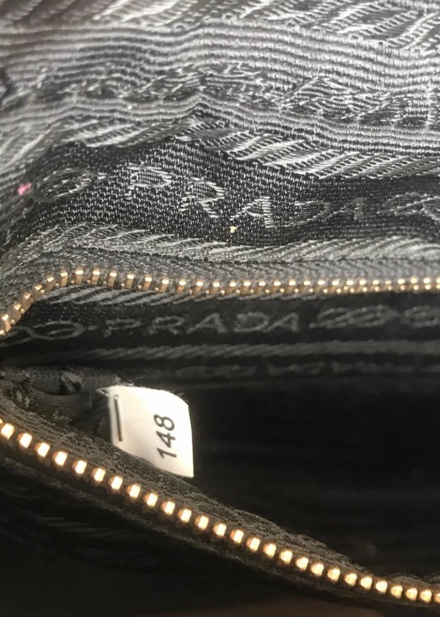 Women's or Men's Prada Top Handle Bag W/ Lock & Key For Sale