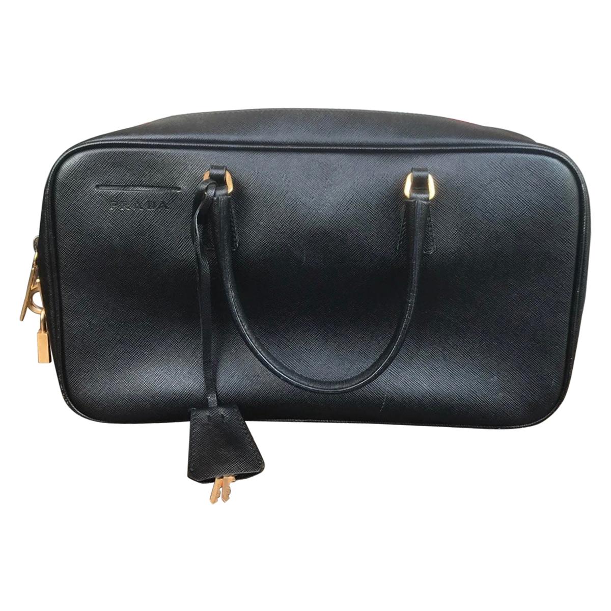 Prada Top Handle Bag W/ Lock & Key For Sale