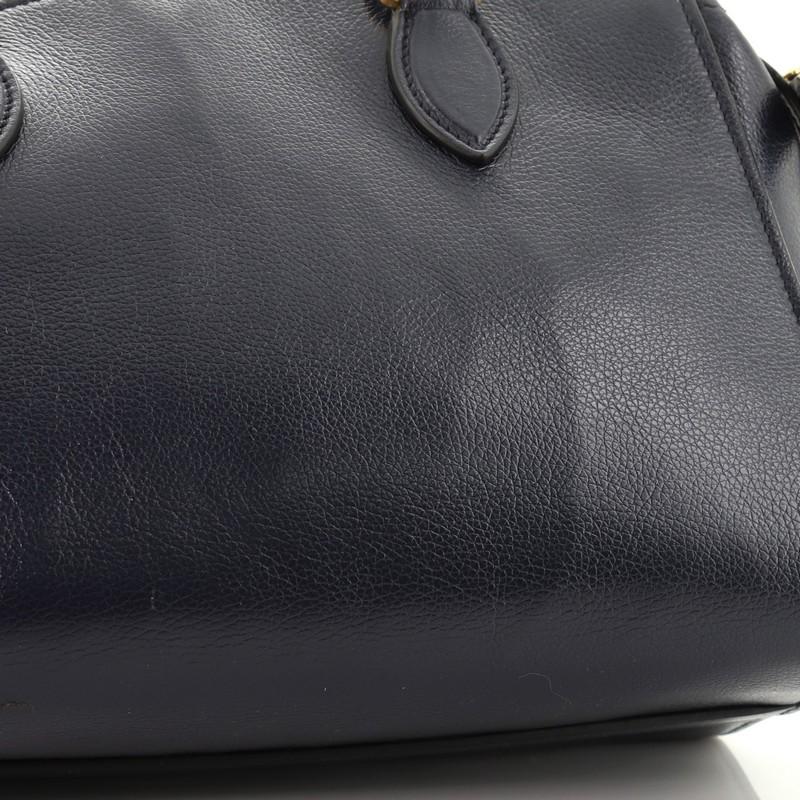 Black Prada Top Handle Satchel Glace Calf Small