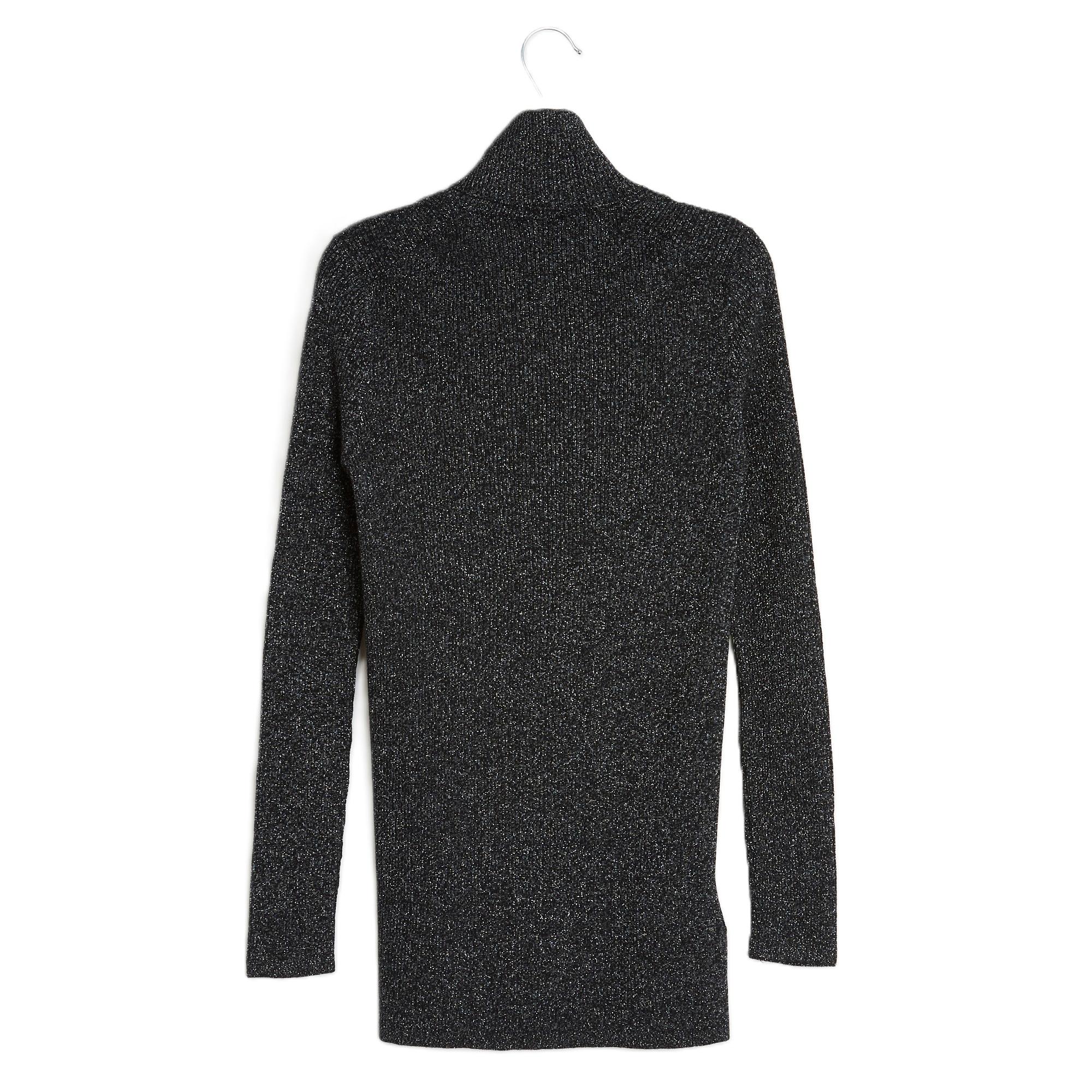 Prada Top Pullover schwarz-silber FR40 IT44 (Schwarz) im Angebot