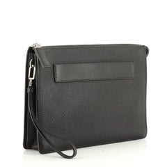 Prada Top Zip Wristlet Leather Medium