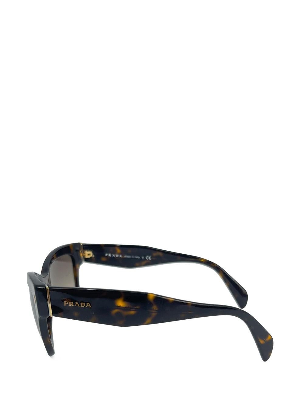 Prada tortoise shell acetate-frame square sunglasses

Additional information:
Hardware: Acetate
Lens: Black
Size: 51/18/140
Overall condition: Excellent
Includes original box
