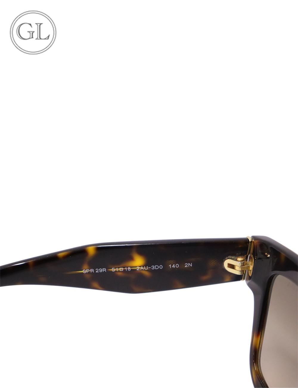 Women's Prada Tortoise Shell Acetate-frame Square Sunglasses