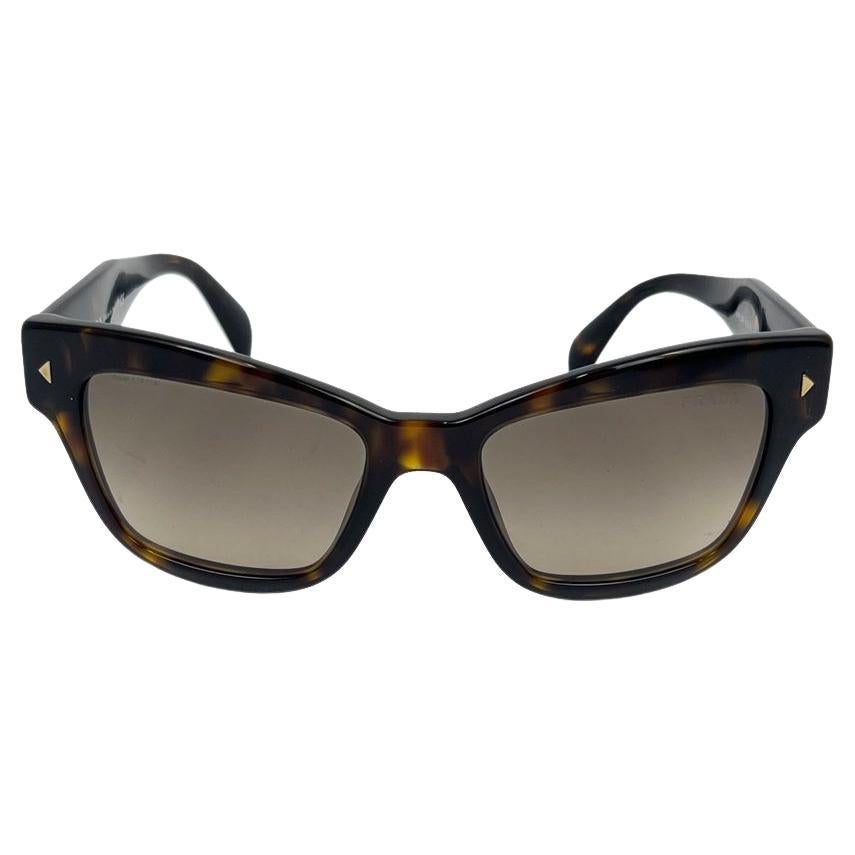 Prada Tortoise Shell Acetate-frame Square Sunglasses