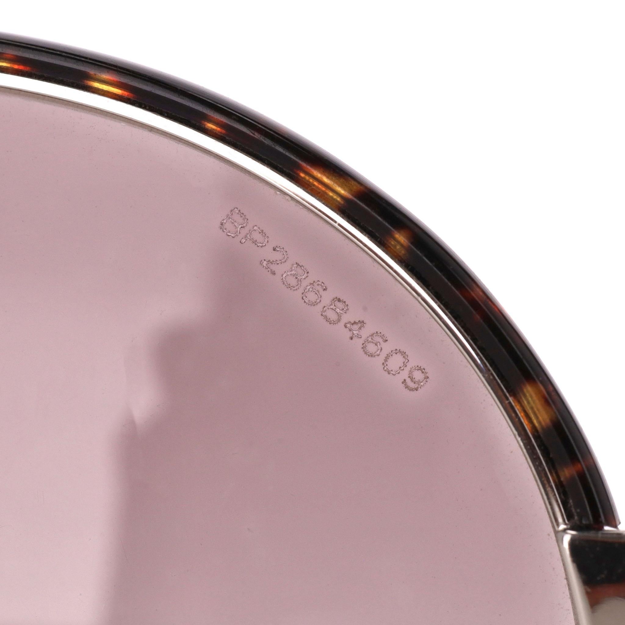 Prada Tortoiseshell Round Sunglasses For Sale 3