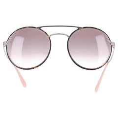 Prada Tortoiseshell Round Sunglasses