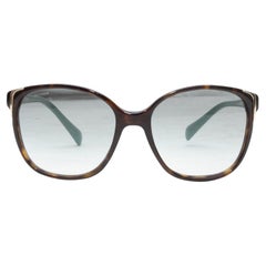 Prada Tortoiseshell & Teal Acetate Sunglasses