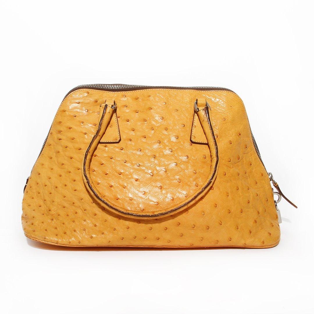ostrich leather prada bag
