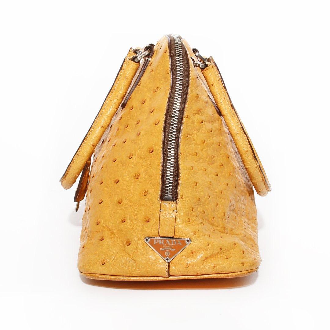 prada ostrich purse