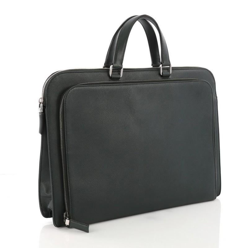 prada saffiano travel briefcase