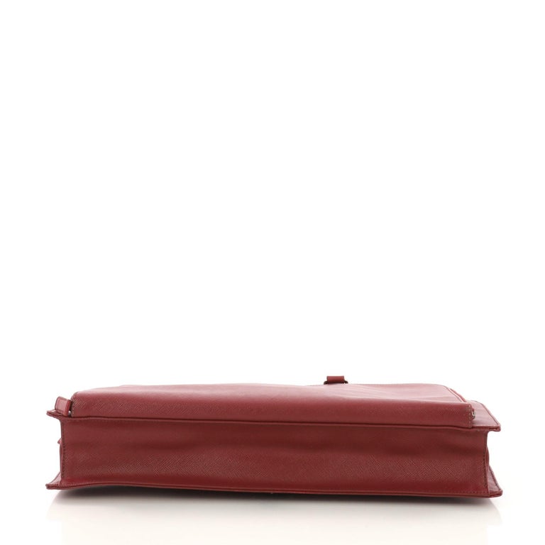 Prada Travel Briefcase Saffiano Leather at 1stDibs
