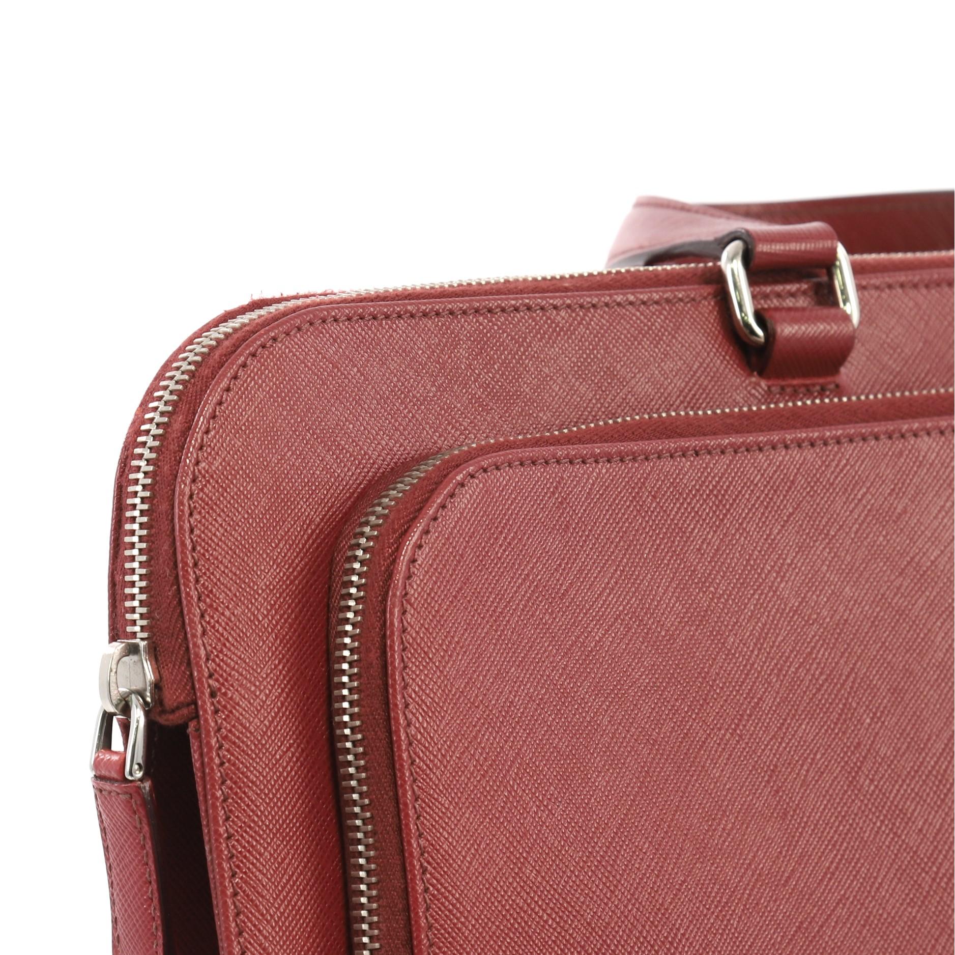 Prada Travel Briefcase Saffiano Leather 1