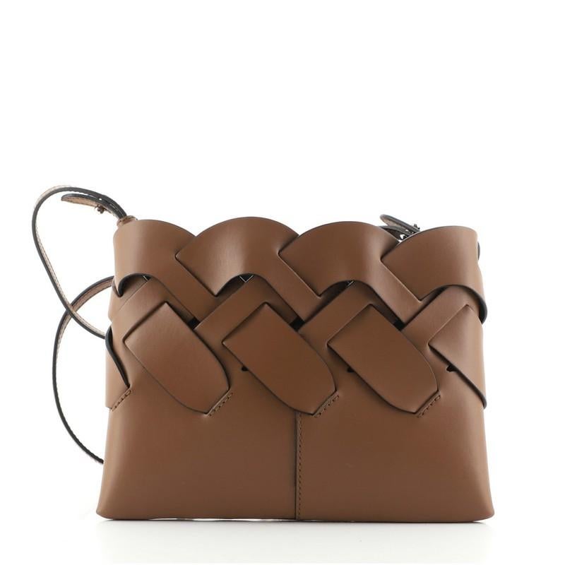 Prada Tress Clutch Leder Klein (Braun)