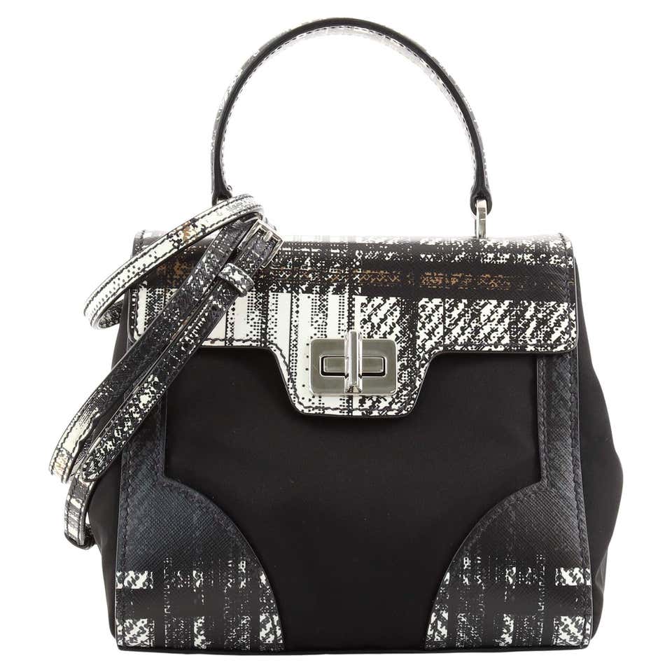 Prada Cahier Crossbody Bag Embellished Leather Small at 1stDibs