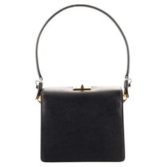 Prada Turnlock Convertible Shoulder Bag Saffiano Leather