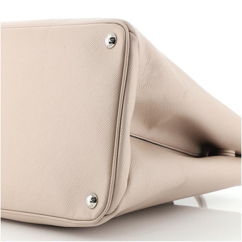 Prada Turnlock Cuir Twin Tote Saffiano Leather Medium In Good Condition In NY, NY