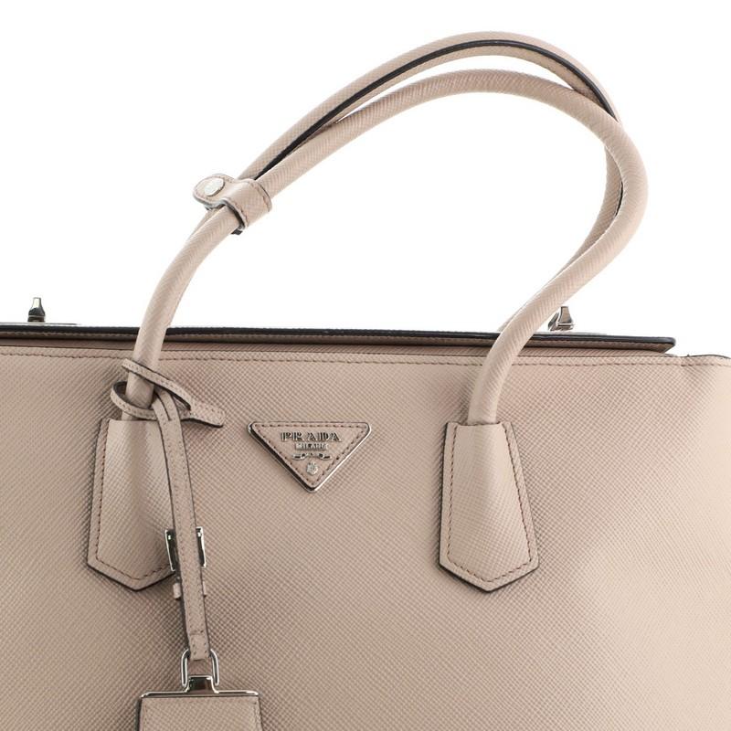 Prada Turnlock Cuir Zwillingstasche Saffiano Leder Medium 1