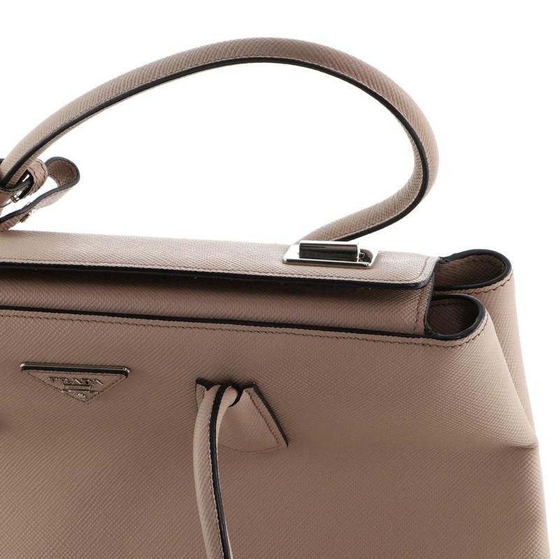Prada Turnlock Cuir Zwillingstasche Saffiano Leder Medium 3
