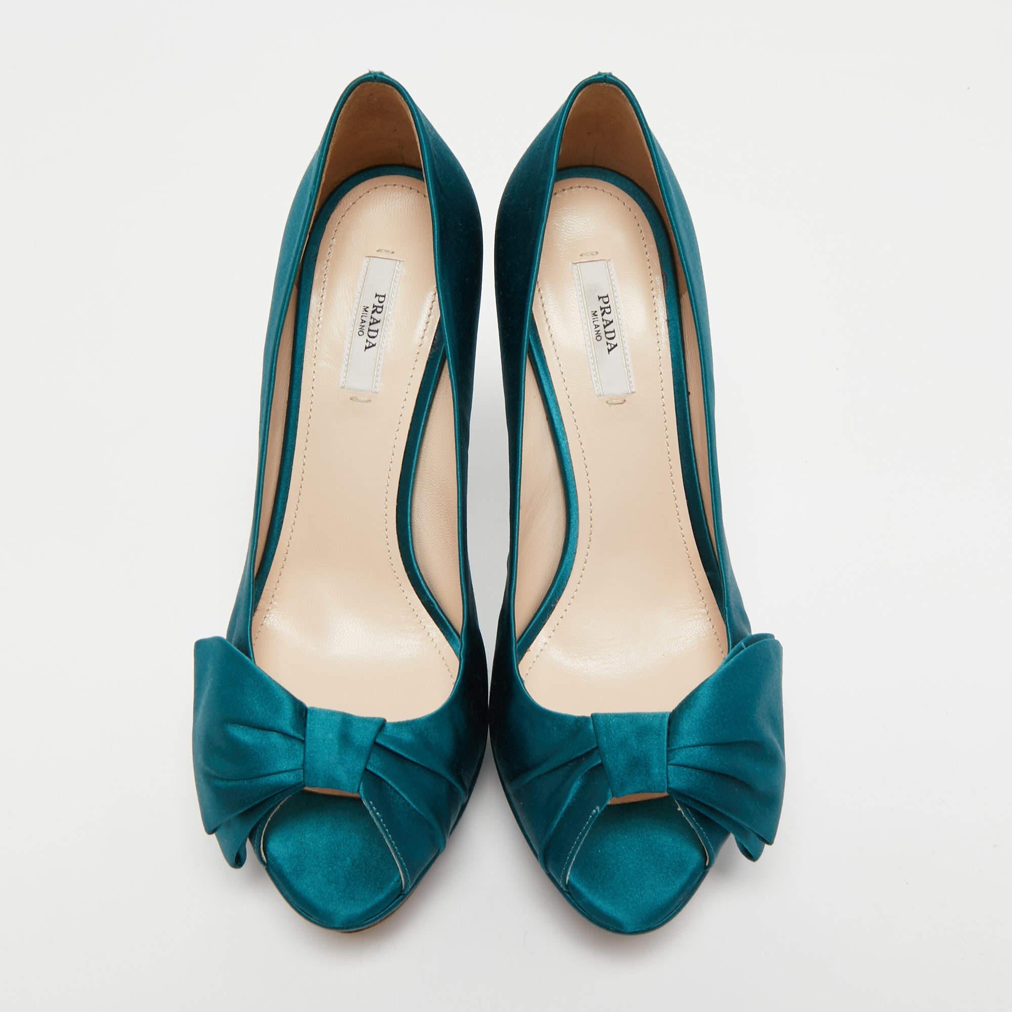 Exhibit an elegant style with this pair of pumps. These designer pumps are crafted from quality materials. They are set on durable soles and high heels.

Includes: Original Box, Info Booklet, Extra Heel Tips

