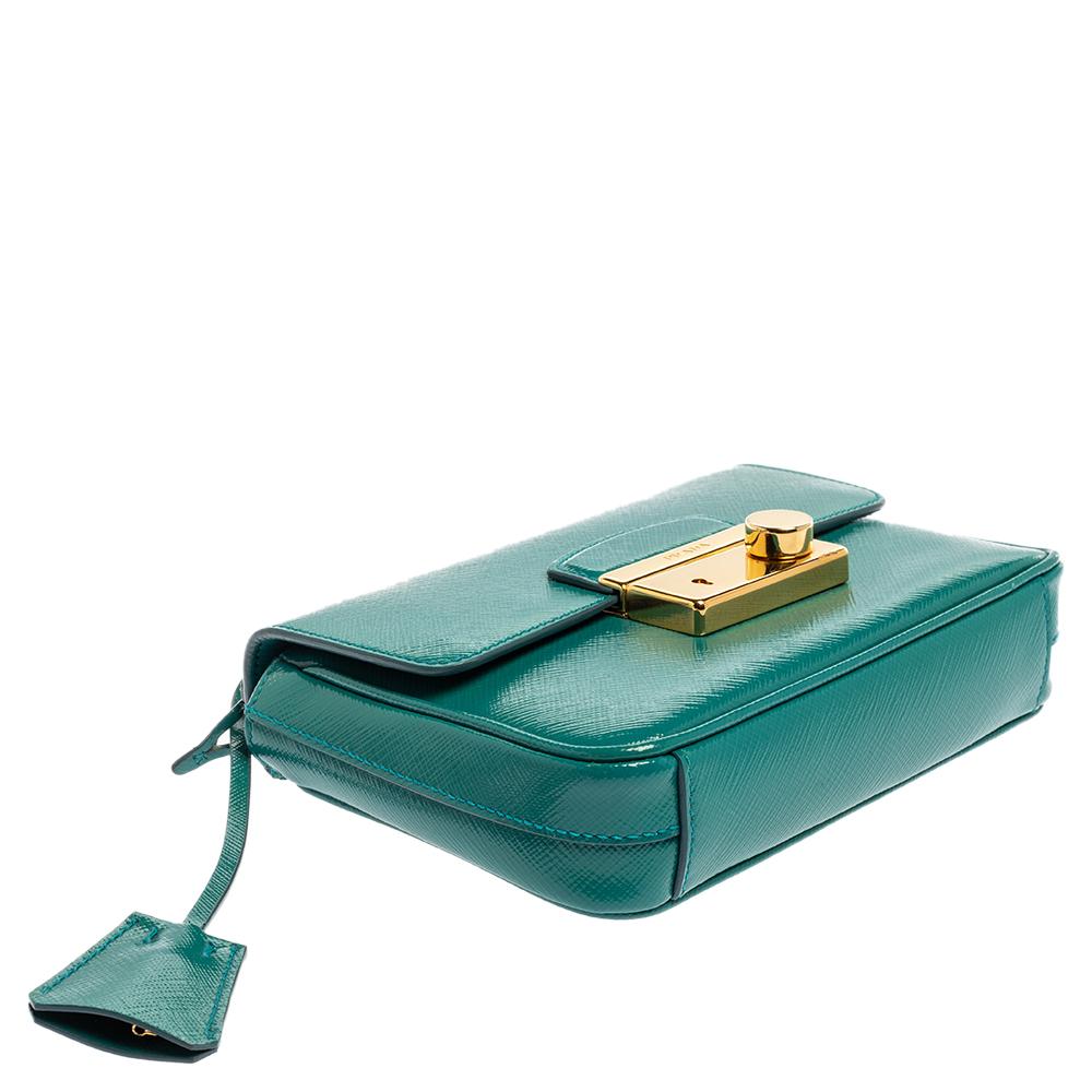 turquoise leather crossbody bag