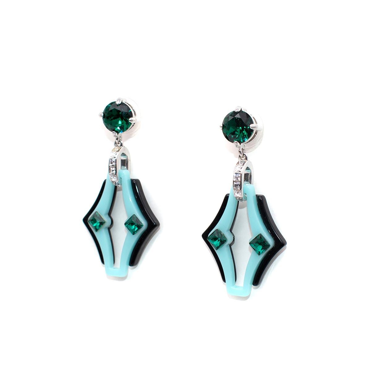 prada crystal earrings