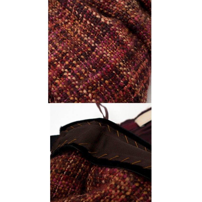 Prada Tweed Pleated Skirt US 0-2 For Sale 3