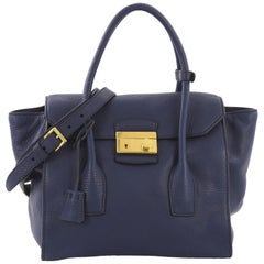 Prada Twin Pocket Lock Flap Tote Vitello Daino Medium