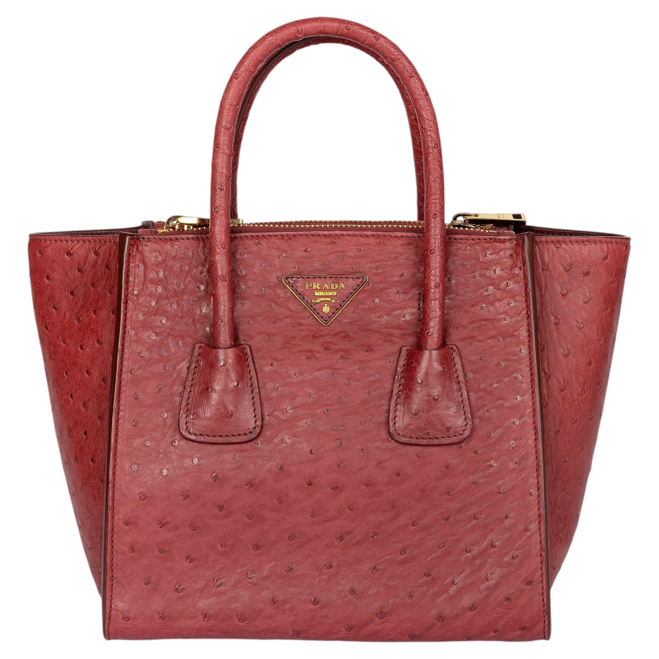 Pre-owned Prada Twin Pocket Tote Bag In Brown