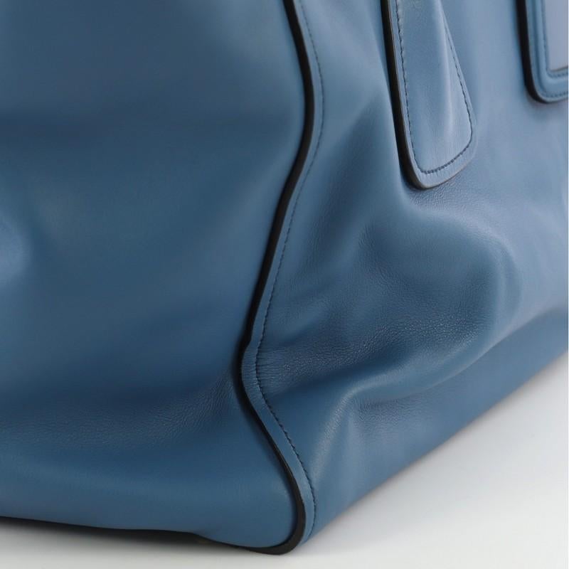 Prada Twin Pocket Tote Cervo Leather Large 1