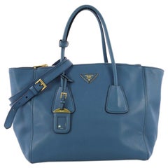 Prada Twin Pocket Tote Cervo Leather Large