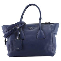 Prada Twin Pocket Tote Cervo Leather Medium