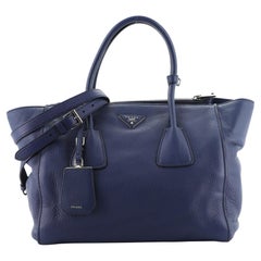 Prada Twin Pocket Tote Cervo Leather Medium