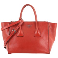 Prada Twin Pocket Tote City Calfskin Medium