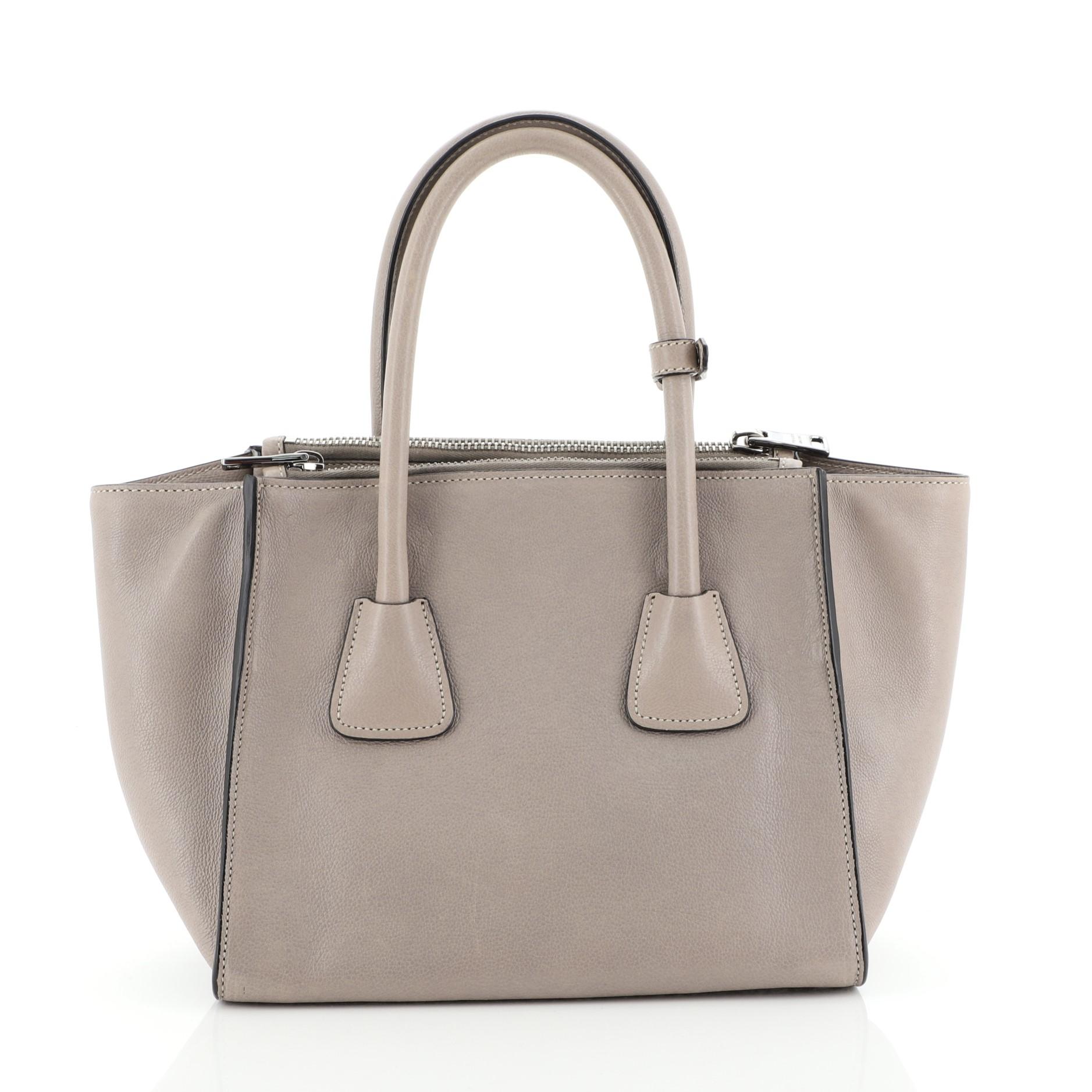 prada twin pocket tote bag