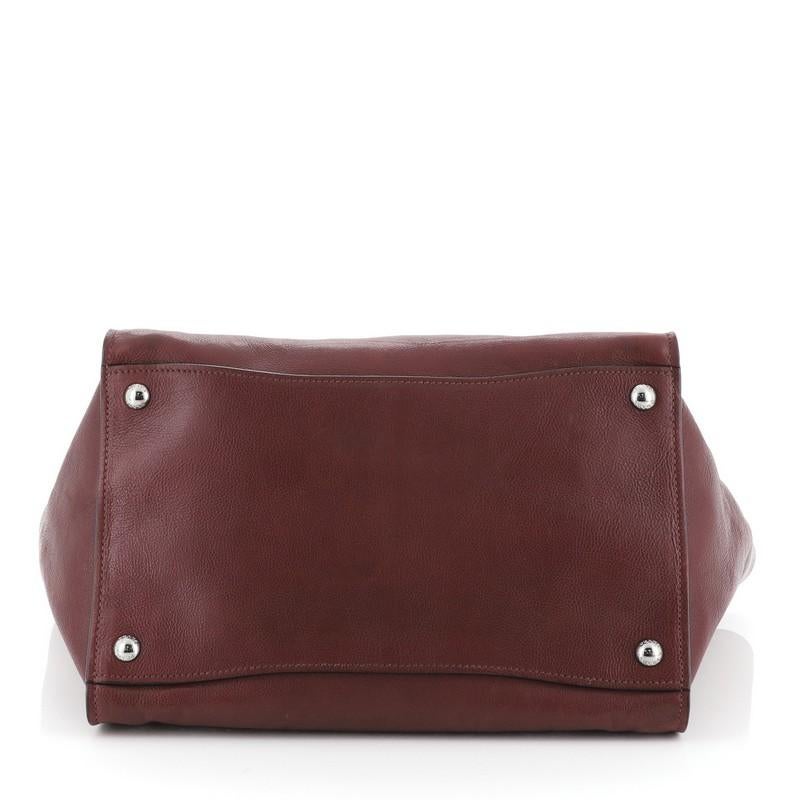 Prada Twin Pocket Tote Glace Calf Medium In Good Condition In NY, NY